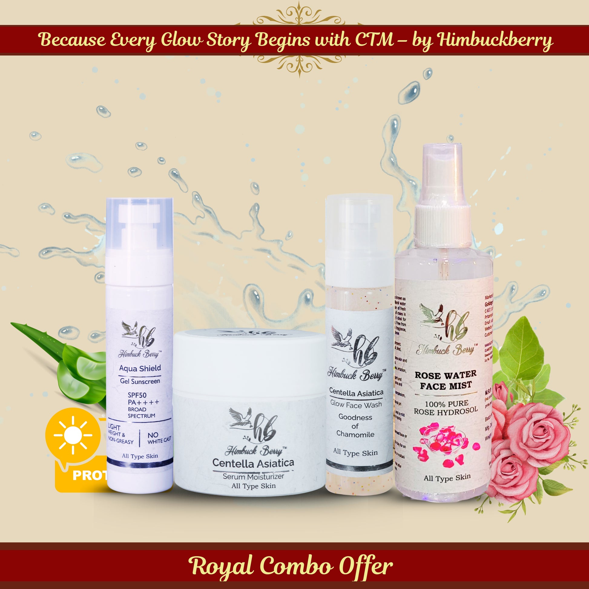 Himbuckberry CTM Skincare Kit for All Skin Types