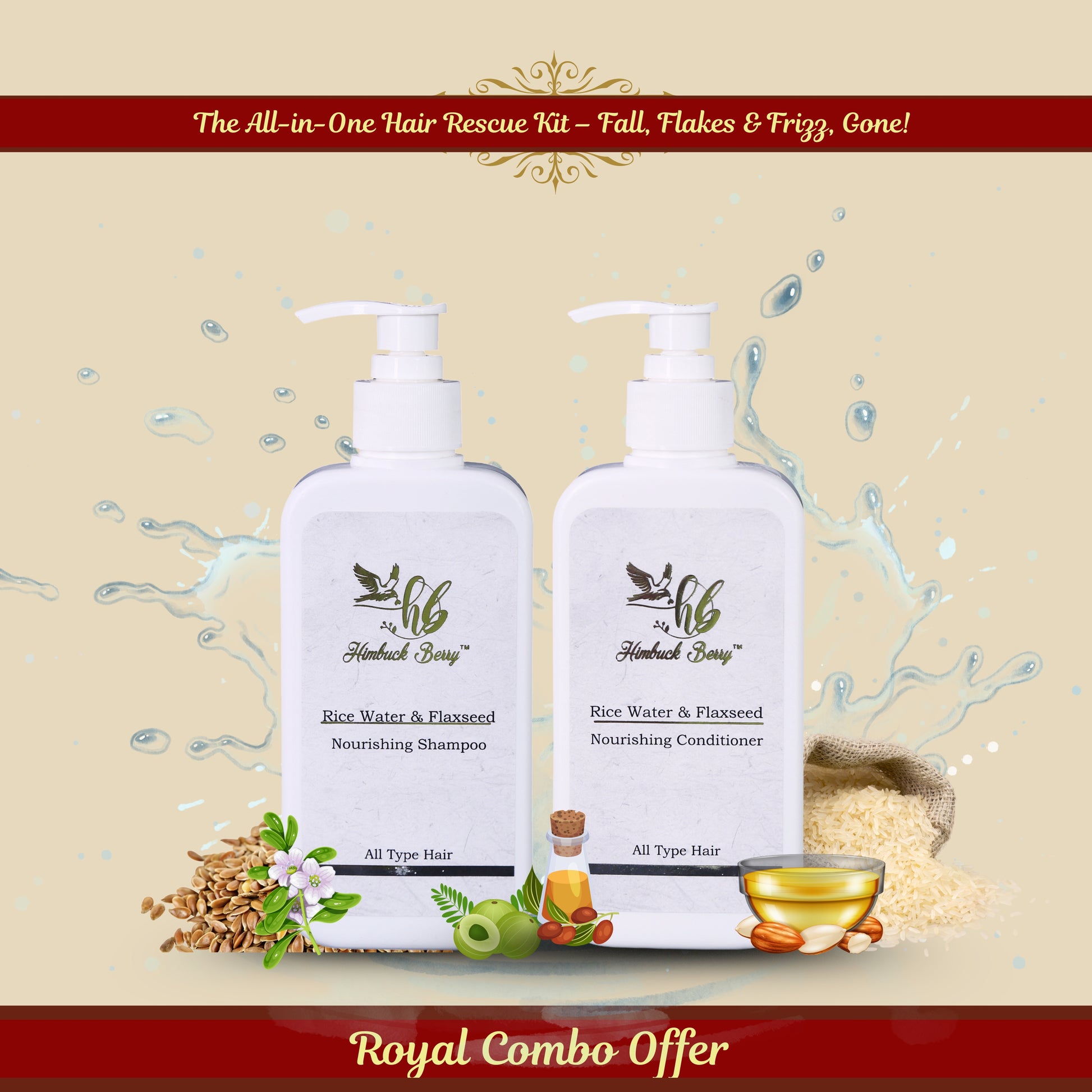 Hair Care kit For Hair Fall control, hair loss, dandruff, Oily or dry scalp